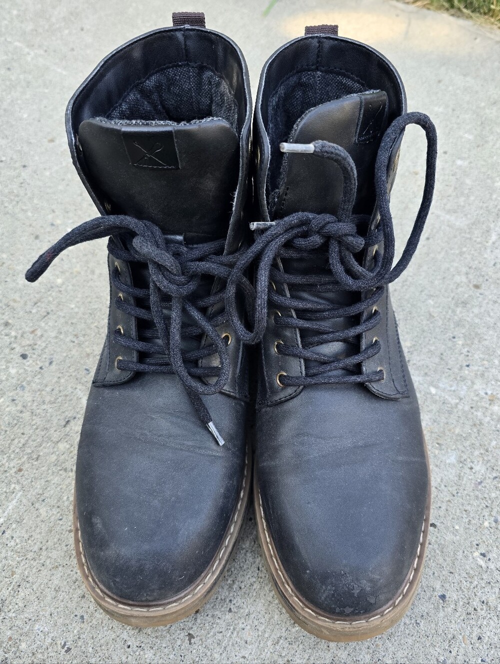 Denver Hayes Black Lace-Up T-Max Insulation Boots Size 10